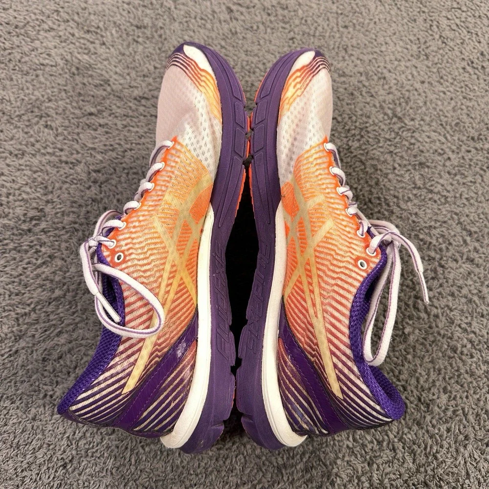 Asics Gel Lyte33 3 Running Shoes Womens 8 White Purple Minimal‎ Sneakers Gym